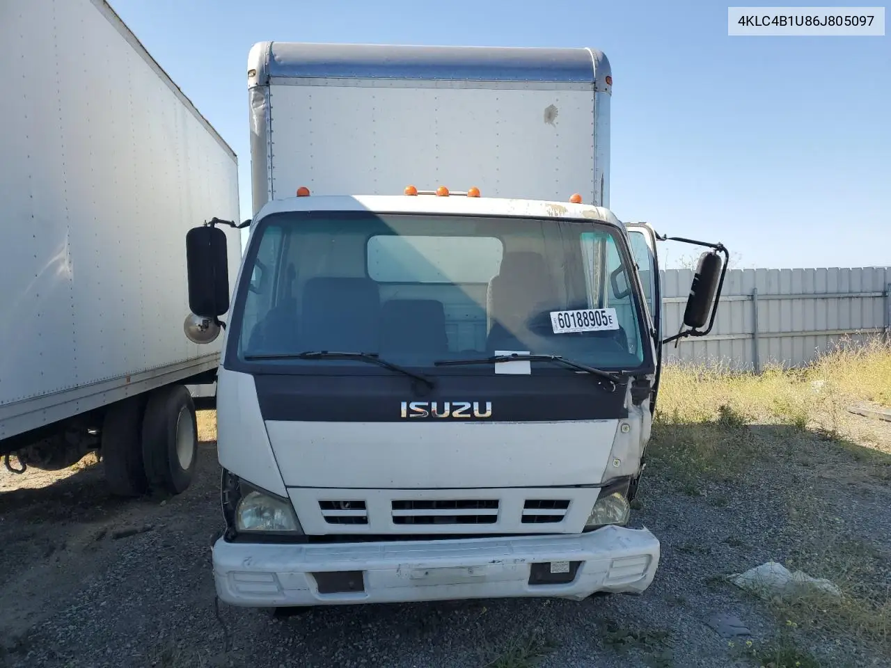 2006 Isuzu Npr VIN: 4KLC4B1U86J805097 Lot: 60188905