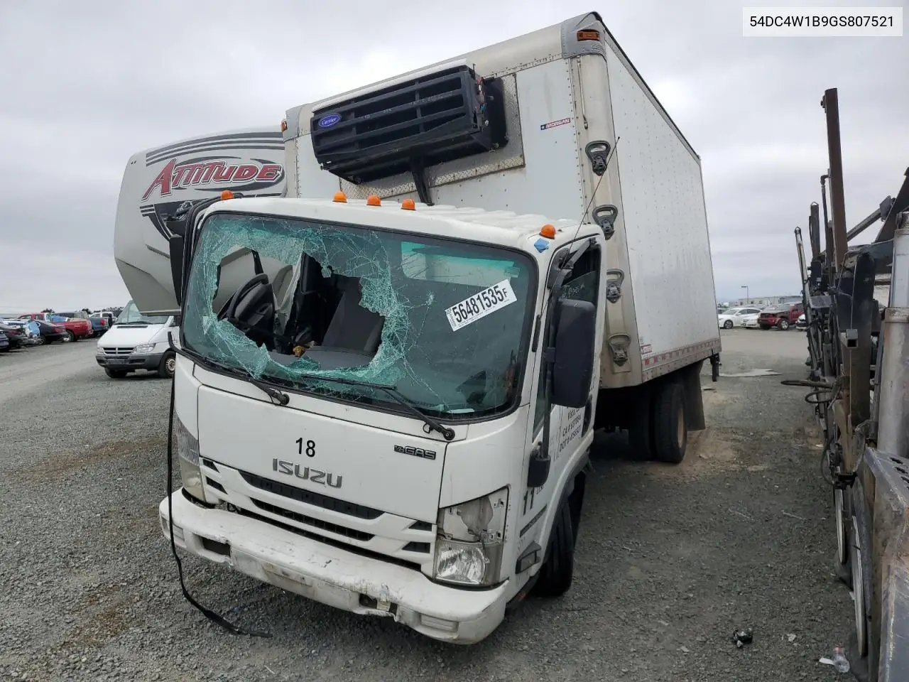 2016 Isuzu Npr Hd VIN: 54DC4W1B9GS807521 Lot: 56481535