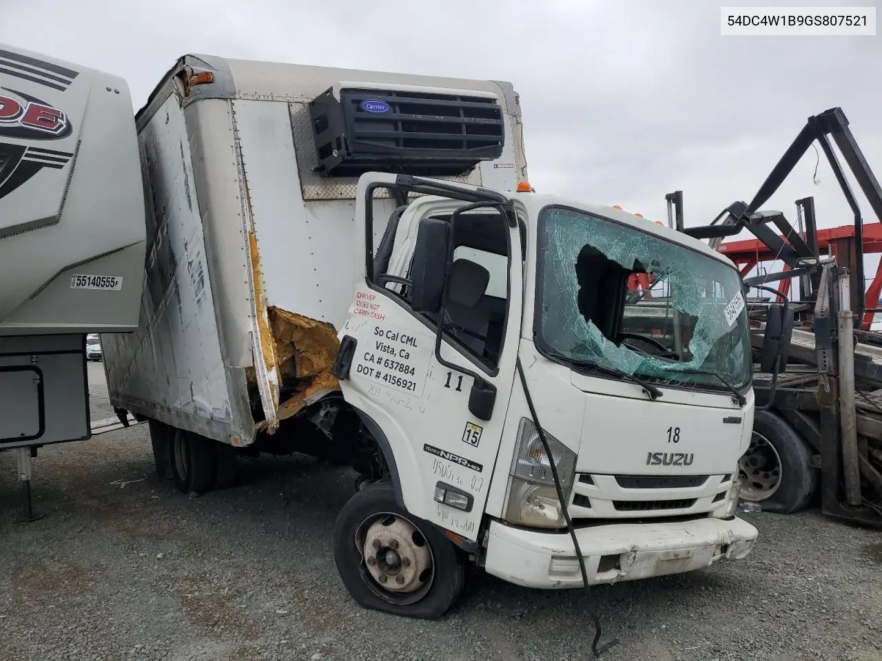 2016 Isuzu Npr Hd VIN: 54DC4W1B9GS807521 Lot: 56481535