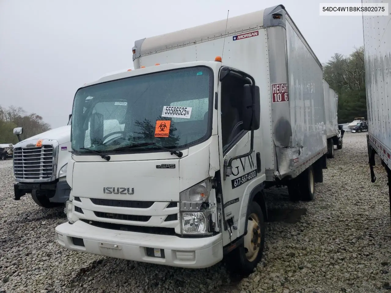 2019 Isuzu Npr Hd VIN: 54DC4W1B8KS802075 Lot: 55586525
