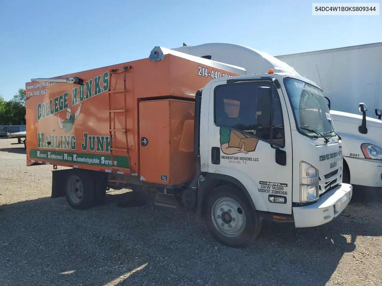 2019 Isuzu Npr Hd VIN: 54DC4W1B0KS809344 Lot: 55610045