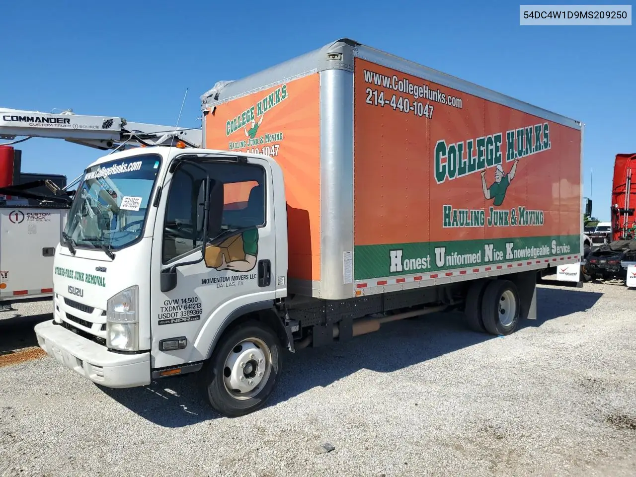 2021 Isuzu Npr Hd VIN: 54DC4W1D9MS209250 Lot: 55610565