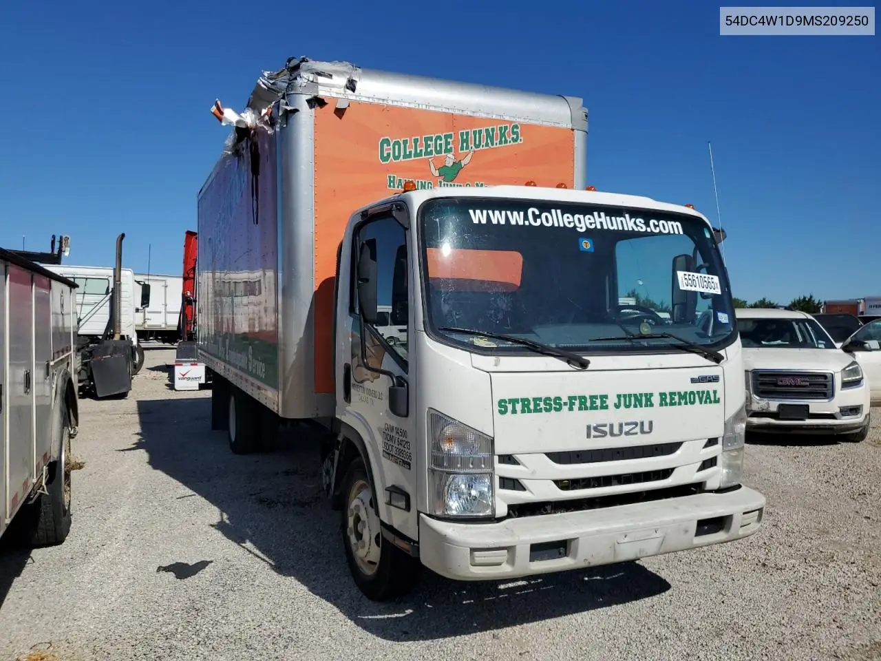 2021 Isuzu Npr Hd VIN: 54DC4W1D9MS209250 Lot: 55610565