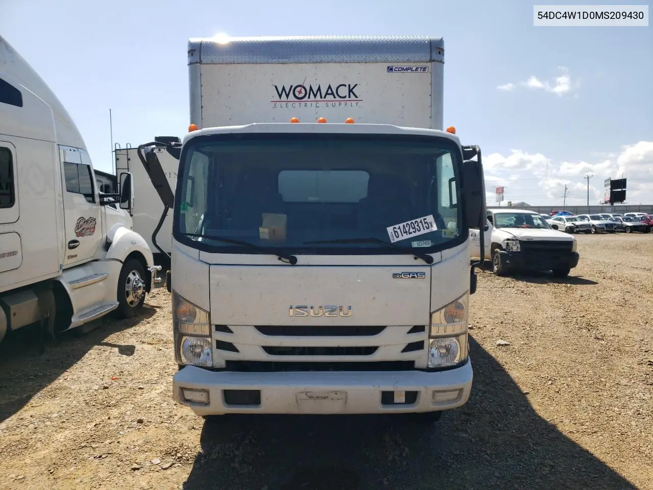 2021 Isuzu Npr Hd VIN: 54DC4W1D0MS209430 Lot: 61429315