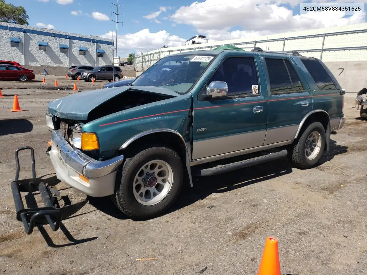 1995 Isuzu Rodeo S VIN: 4S2CM58V8S4351625 Lot: 62641125
