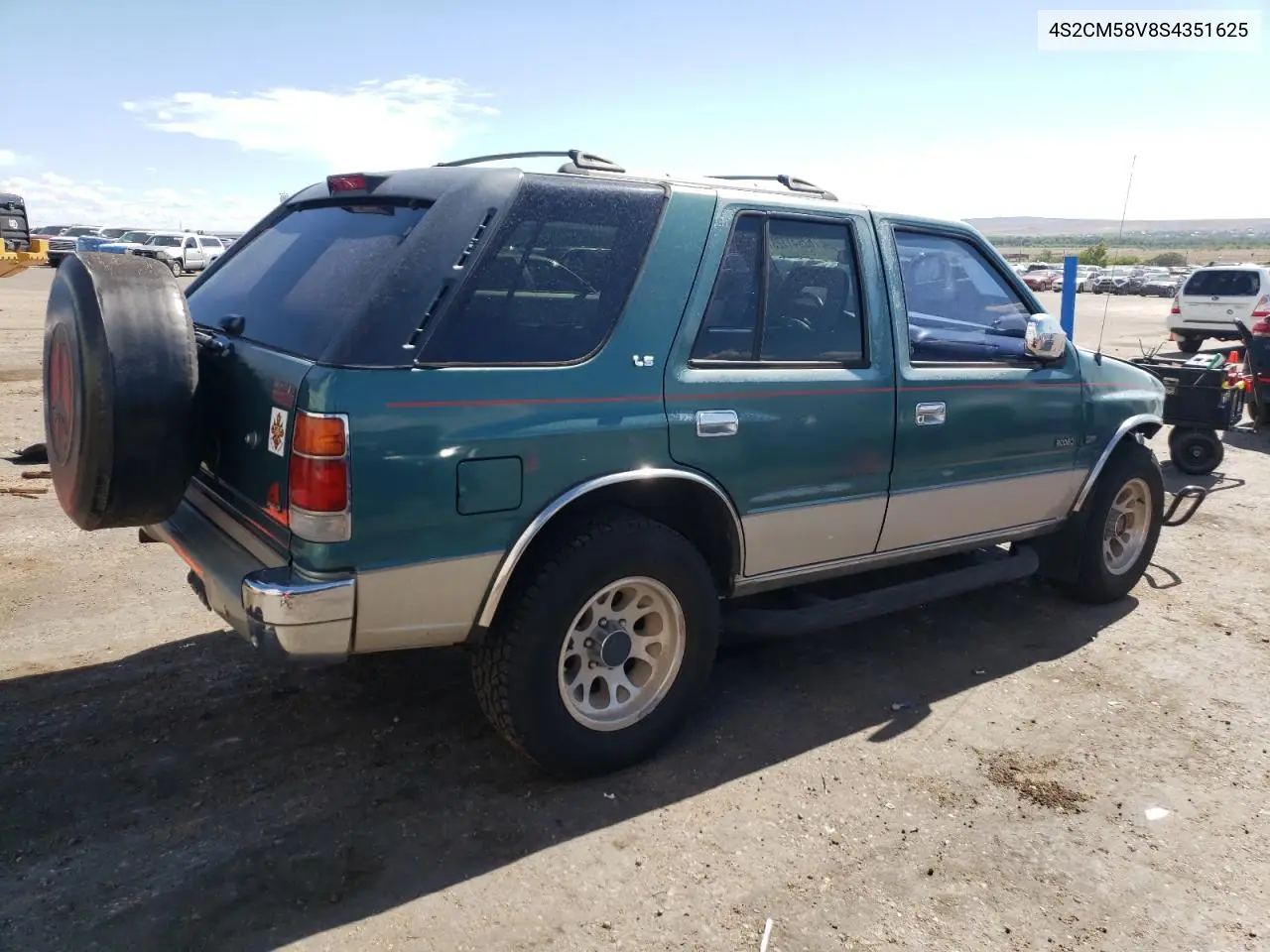 1995 Isuzu Rodeo S VIN: 4S2CM58V8S4351625 Lot: 62641125