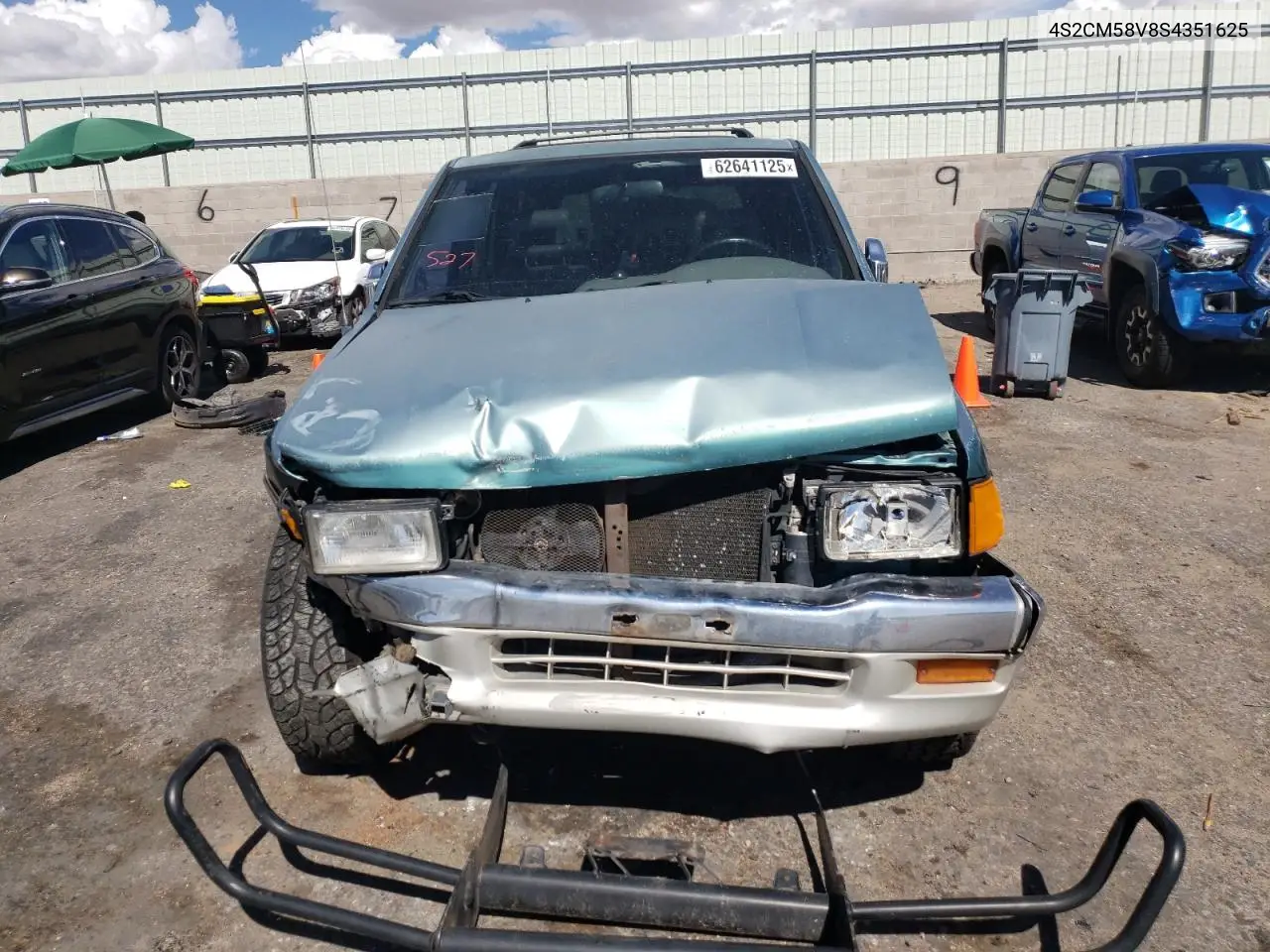 1995 Isuzu Rodeo S VIN: 4S2CM58V8S4351625 Lot: 62641125