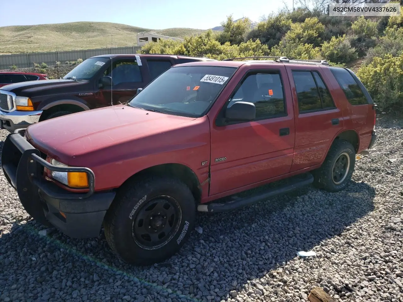 1997 Isuzu Rodeo S VIN: 4S2CM58V0V4337626 Lot: 55491015