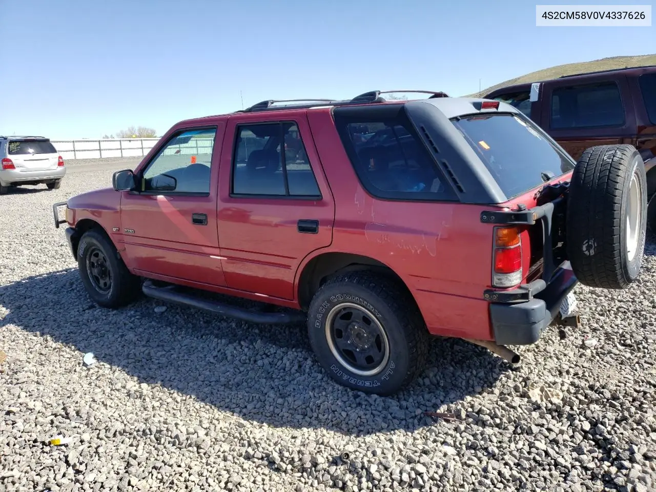 1997 Isuzu Rodeo S VIN: 4S2CM58V0V4337626 Lot: 55491015