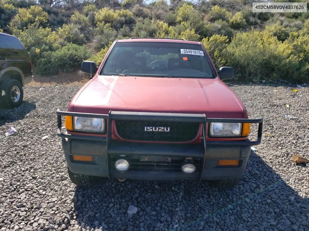 1997 Isuzu Rodeo S VIN: 4S2CM58V0V4337626 Lot: 55491015