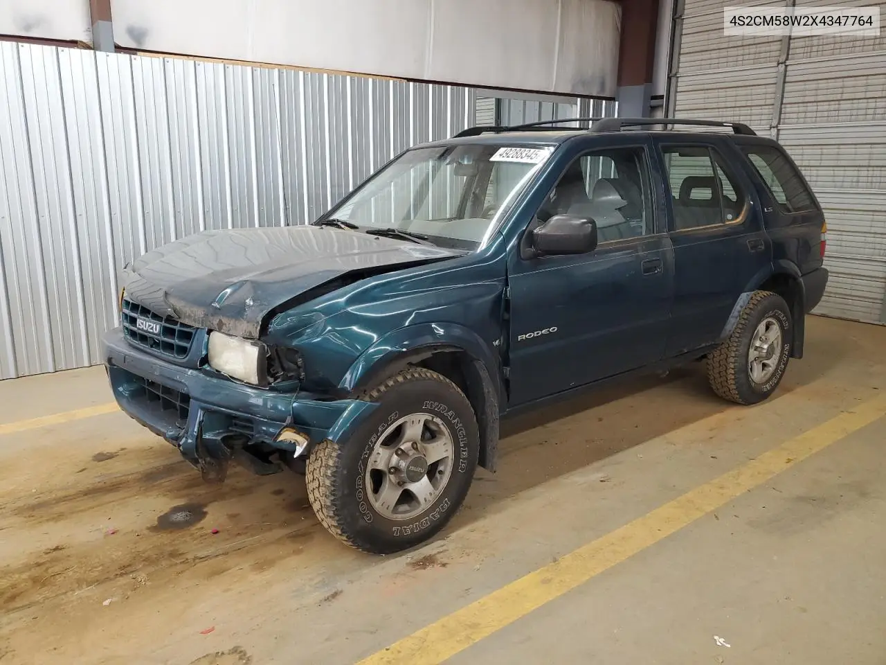 1999 Isuzu Rodeo S VIN: 4S2CM58W2X4347764 Lot: 49288345