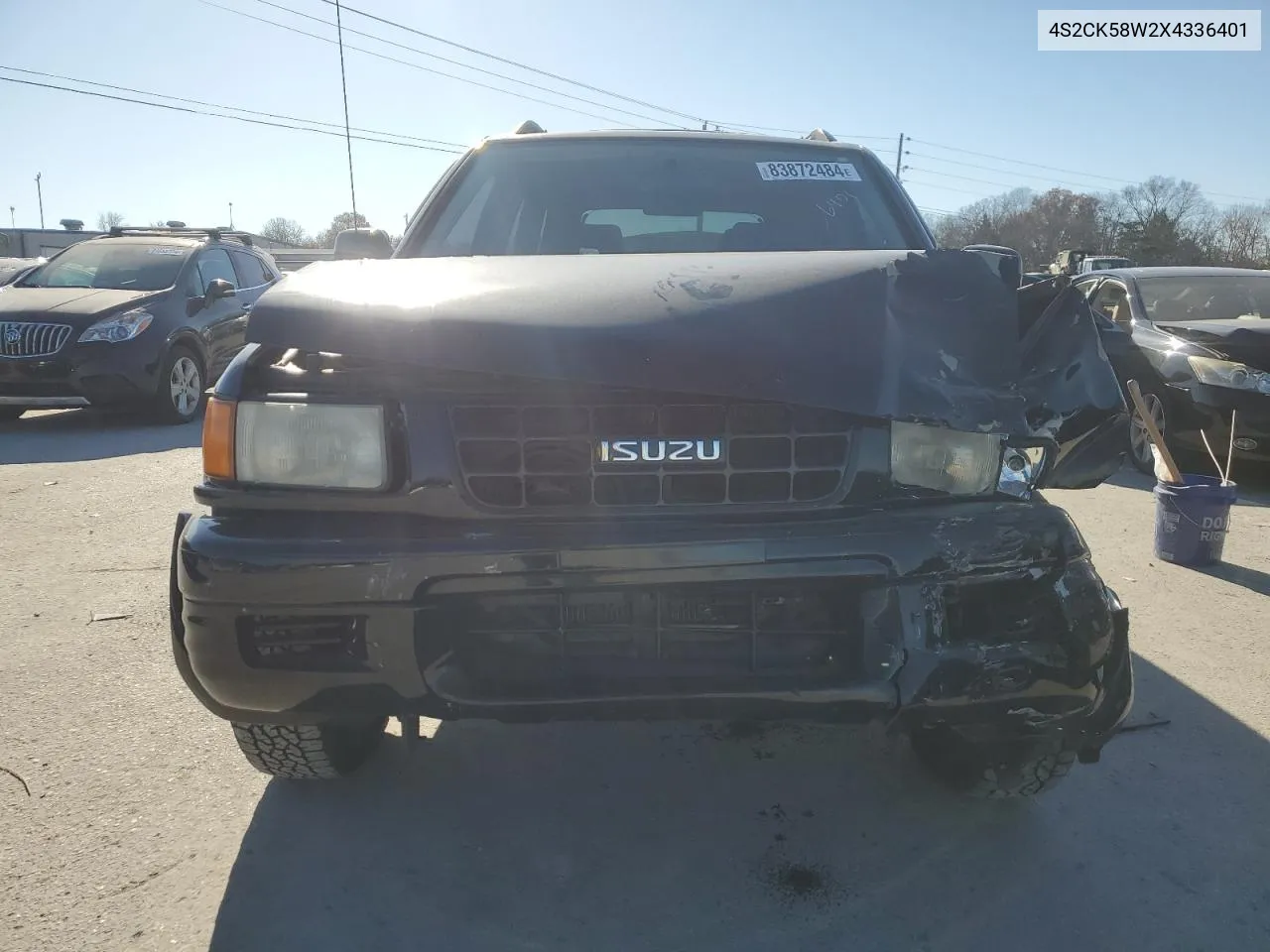 1999 Isuzu Rodeo S VIN: 4S2CK58W2X4336401 Lot: 83872484
