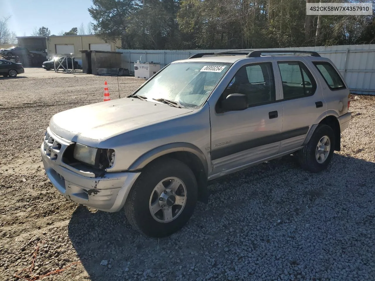 1999 Isuzu Rodeo S VIN: 4S2CK58W7X4357910 Lot: 86955254
