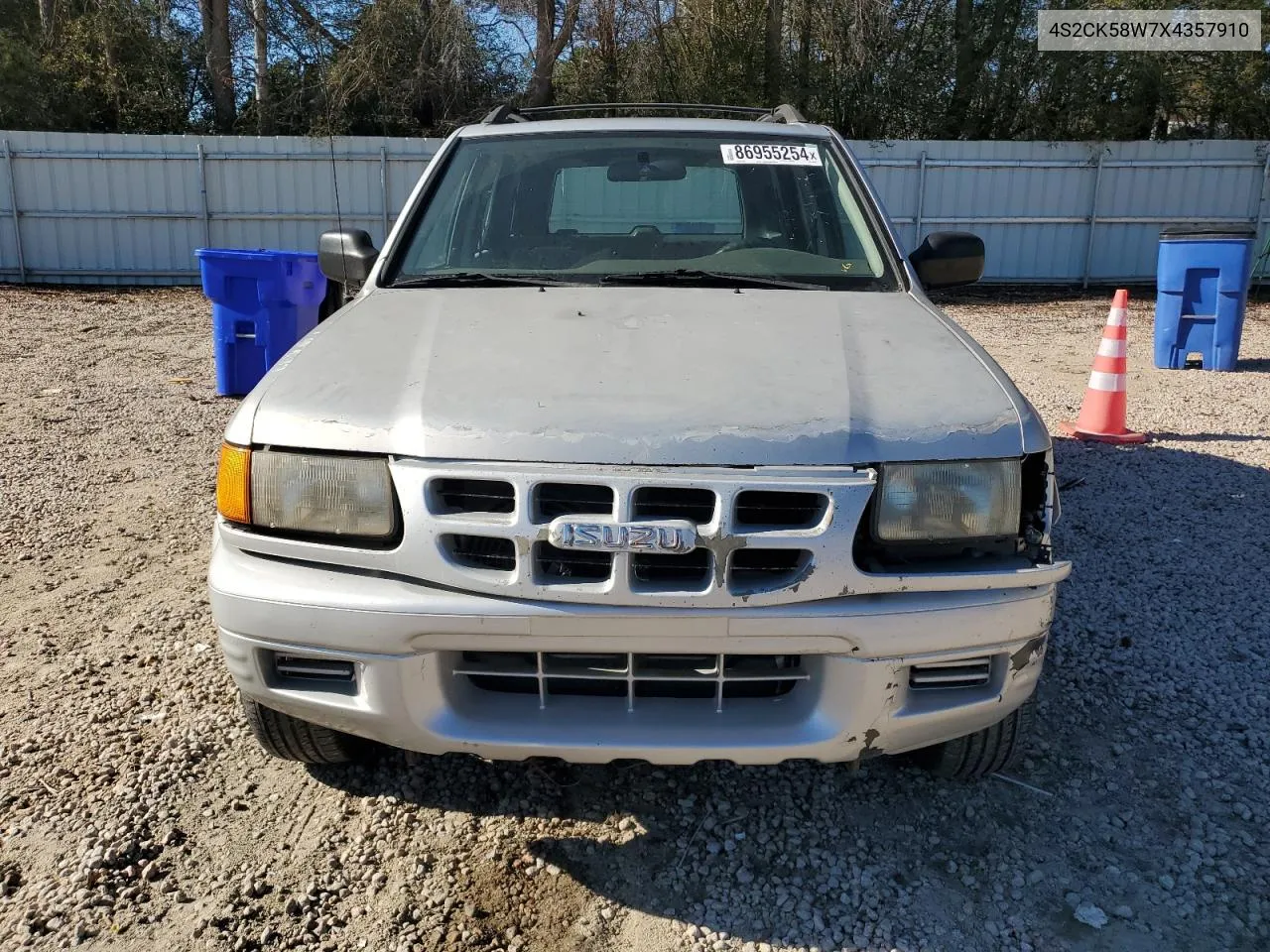 1999 Isuzu Rodeo S VIN: 4S2CK58W7X4357910 Lot: 86955254