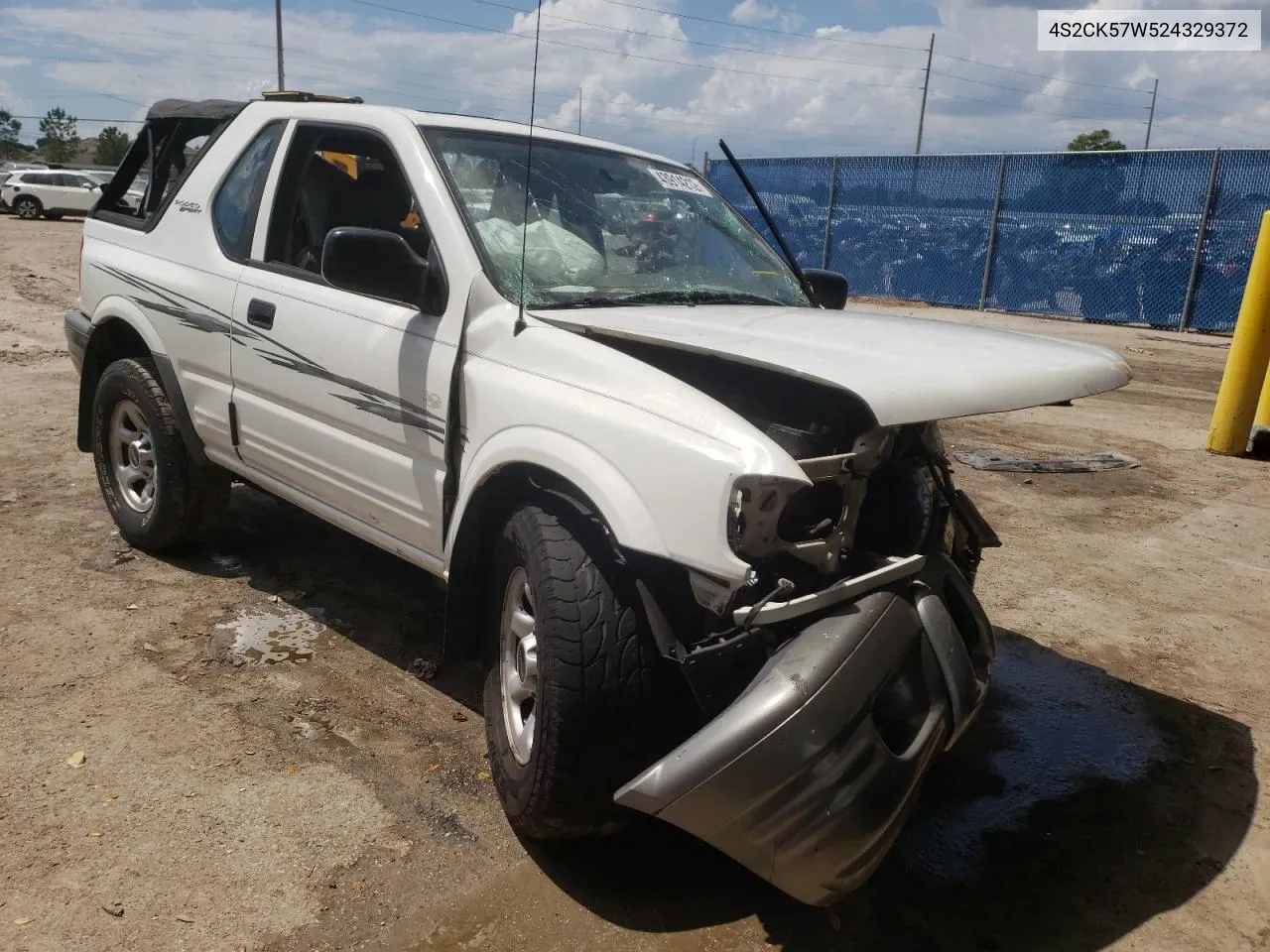 2002 Isuzu Rodeo Sport VIN: 4S2CK57W524329372 Lot: 43914212