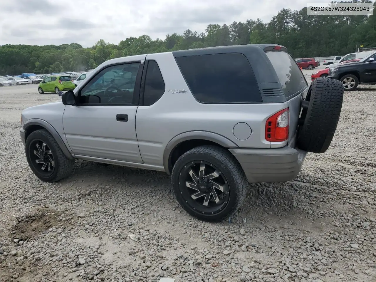 2002 Isuzu Rodeo Sport VIN: 4S2CK57W324328043 Lot: 54584025