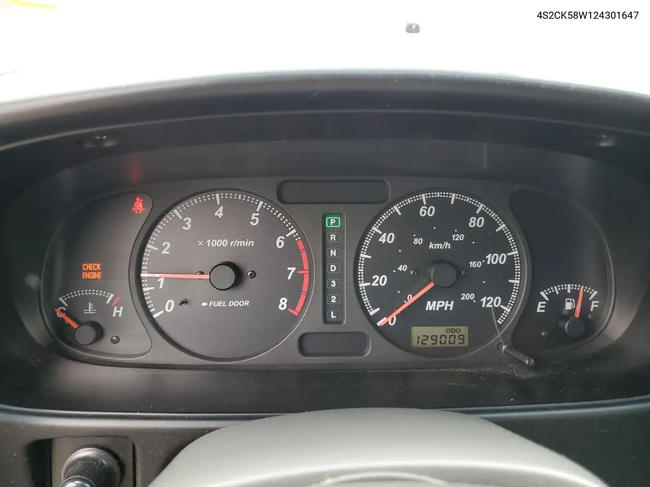 2002 Isuzu Rodeo S VIN: 4S2CK58W124301647 Lot: 56973895