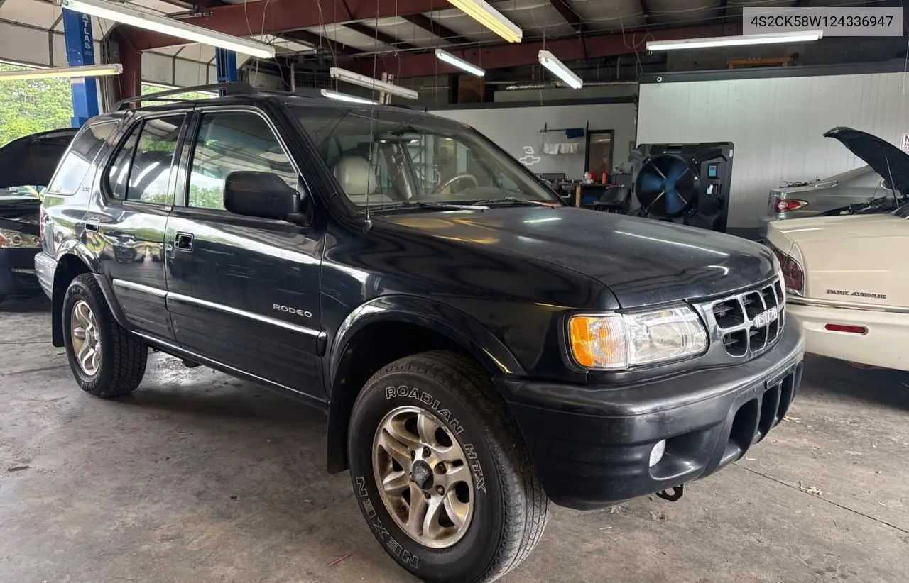 2002 Isuzu Rodeo S VIN: 4S2CK58W124336947 Lot: 63482935