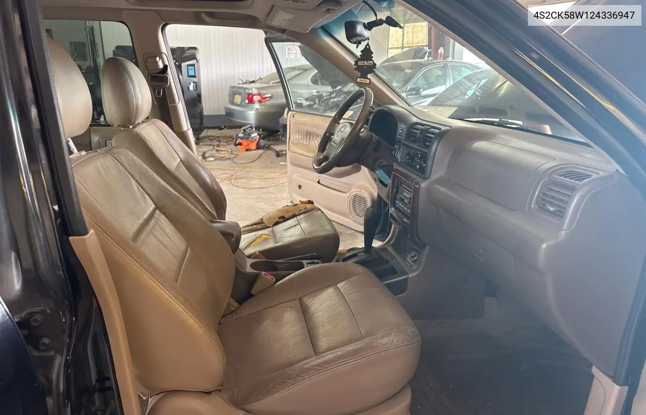 2002 Isuzu Rodeo S VIN: 4S2CK58W124336947 Lot: 63482935