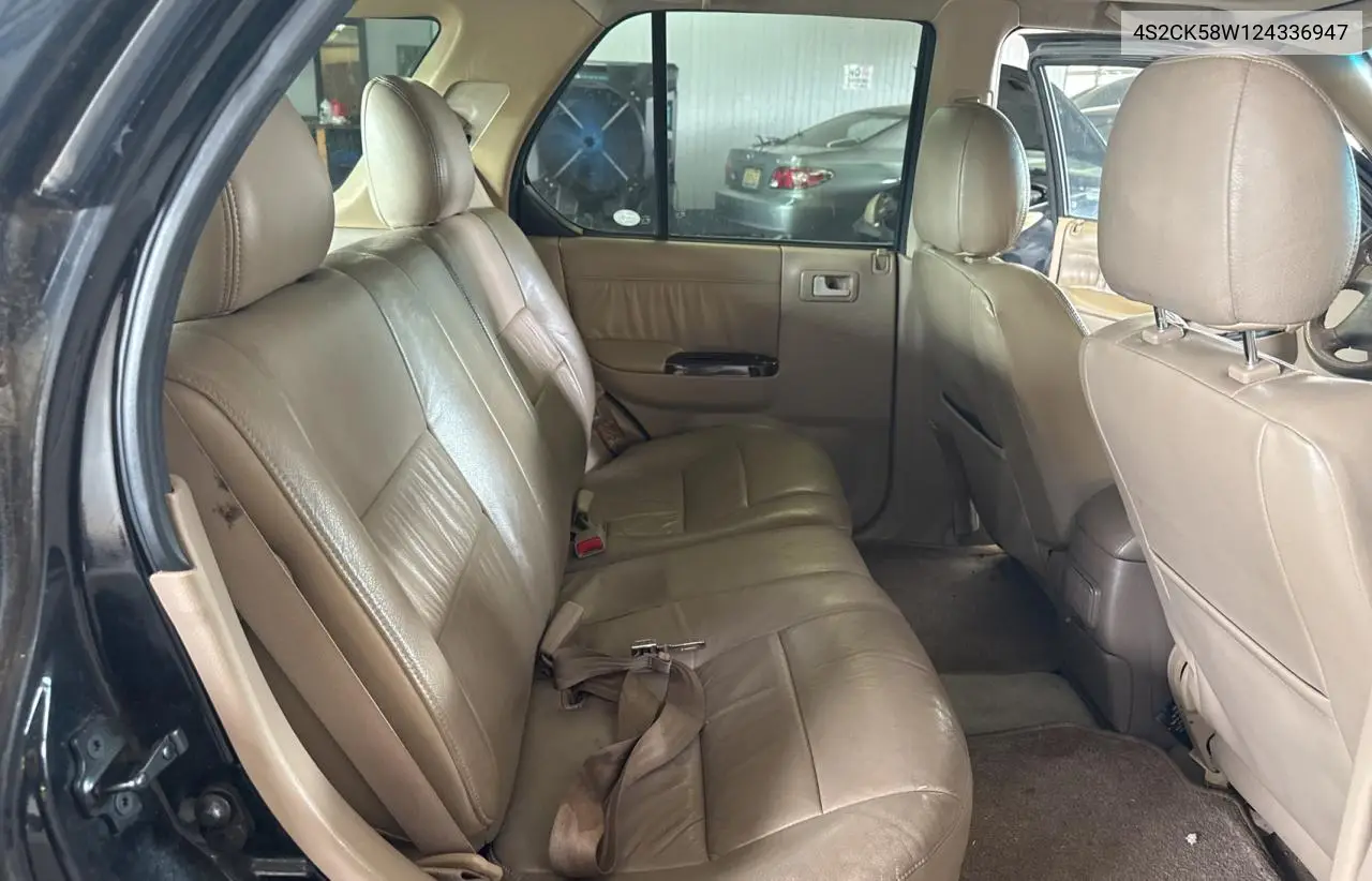 2002 Isuzu Rodeo S VIN: 4S2CK58W124336947 Lot: 63482935