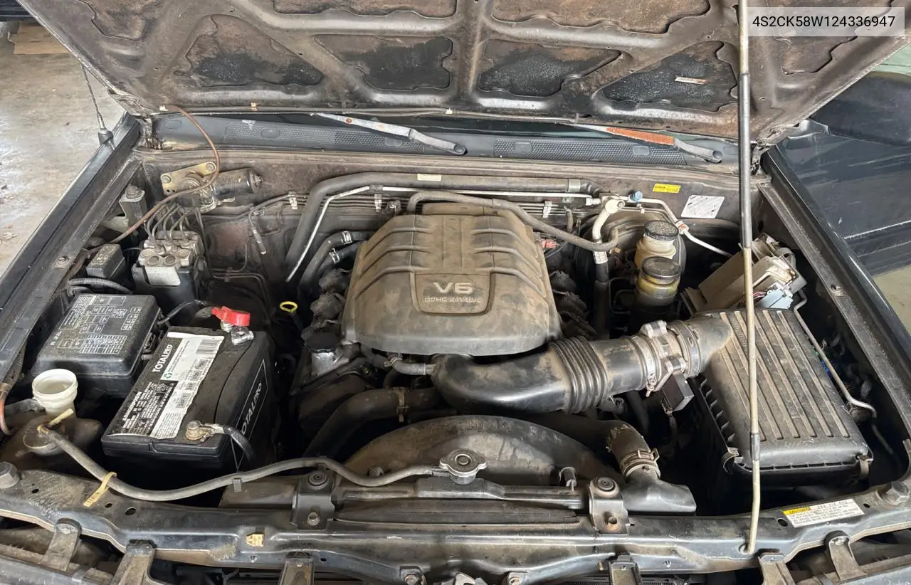 2002 Isuzu Rodeo S VIN: 4S2CK58W124336947 Lot: 63482935