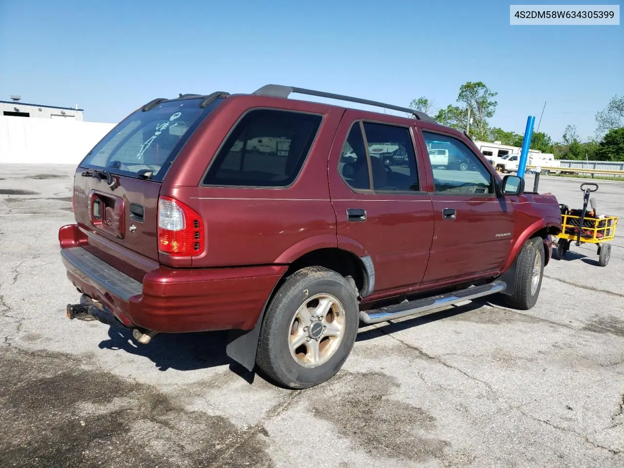 2003 Isuzu Rodeo S VIN: 4S2DM58W634305399 Lot: 55258335