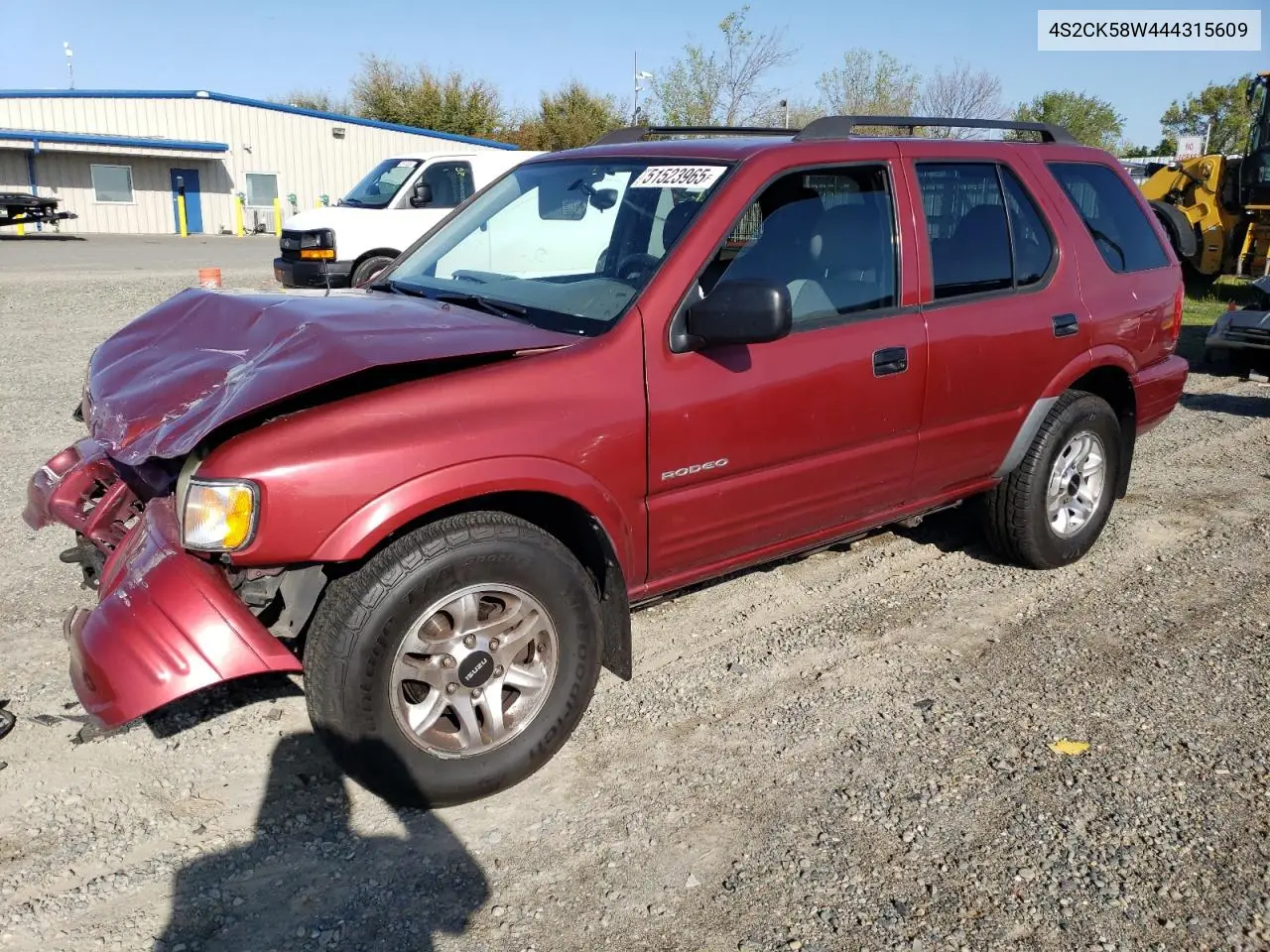 2004 Isuzu Rodeo S VIN: 4S2CK58W444315609 Lot: 51523965