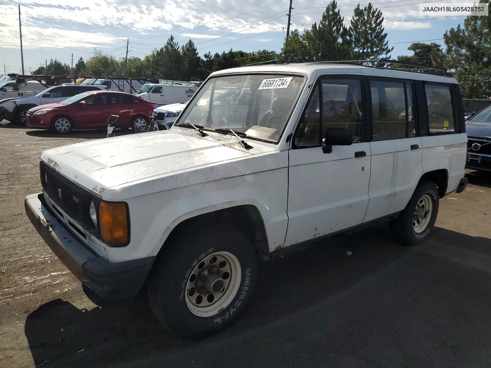 1986 Isuzu Trooper Ii VIN: JAACH18L6G5428752 Lot: 66681734