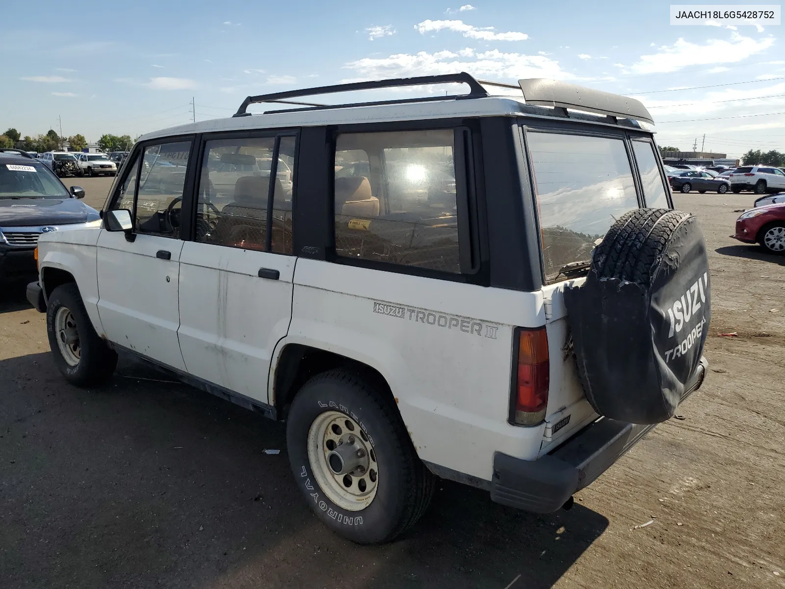 1986 Isuzu Trooper Ii VIN: JAACH18L6G5428752 Lot: 66681734