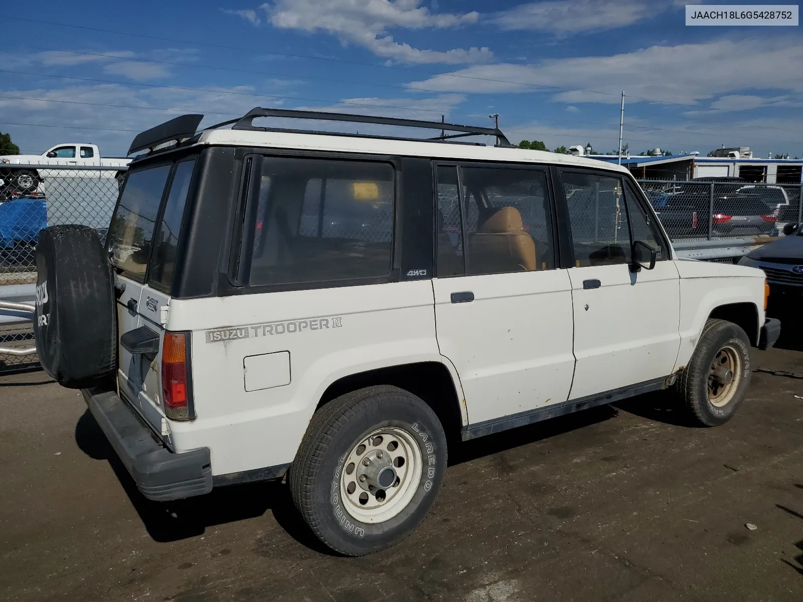 1986 Isuzu Trooper Ii VIN: JAACH18L6G5428752 Lot: 66681734
