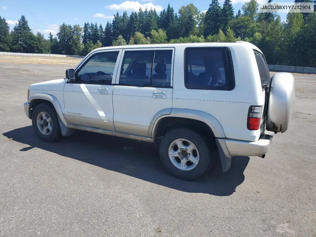 2000 Isuzu Trooper S VIN: JACDJ58X1Y7J12904 Lot: 63835695