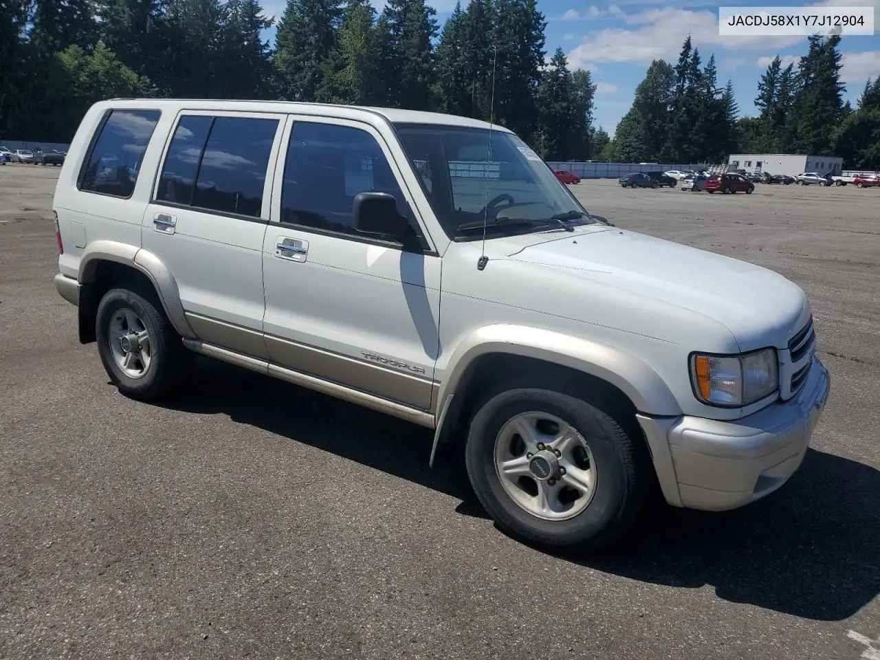 2000 Isuzu Trooper S VIN: JACDJ58X1Y7J12904 Lot: 63835695