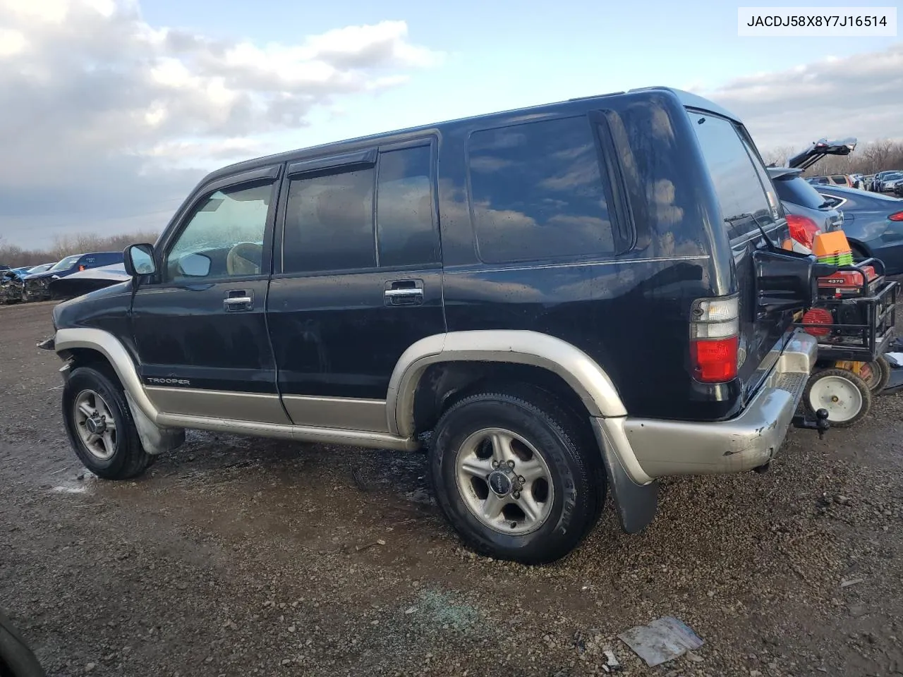 2000 Isuzu Trooper S VIN: JACDJ58X8Y7J16514 Lot: 85168444