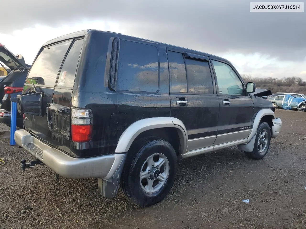 2000 Isuzu Trooper S VIN: JACDJ58X8Y7J16514 Lot: 85168444