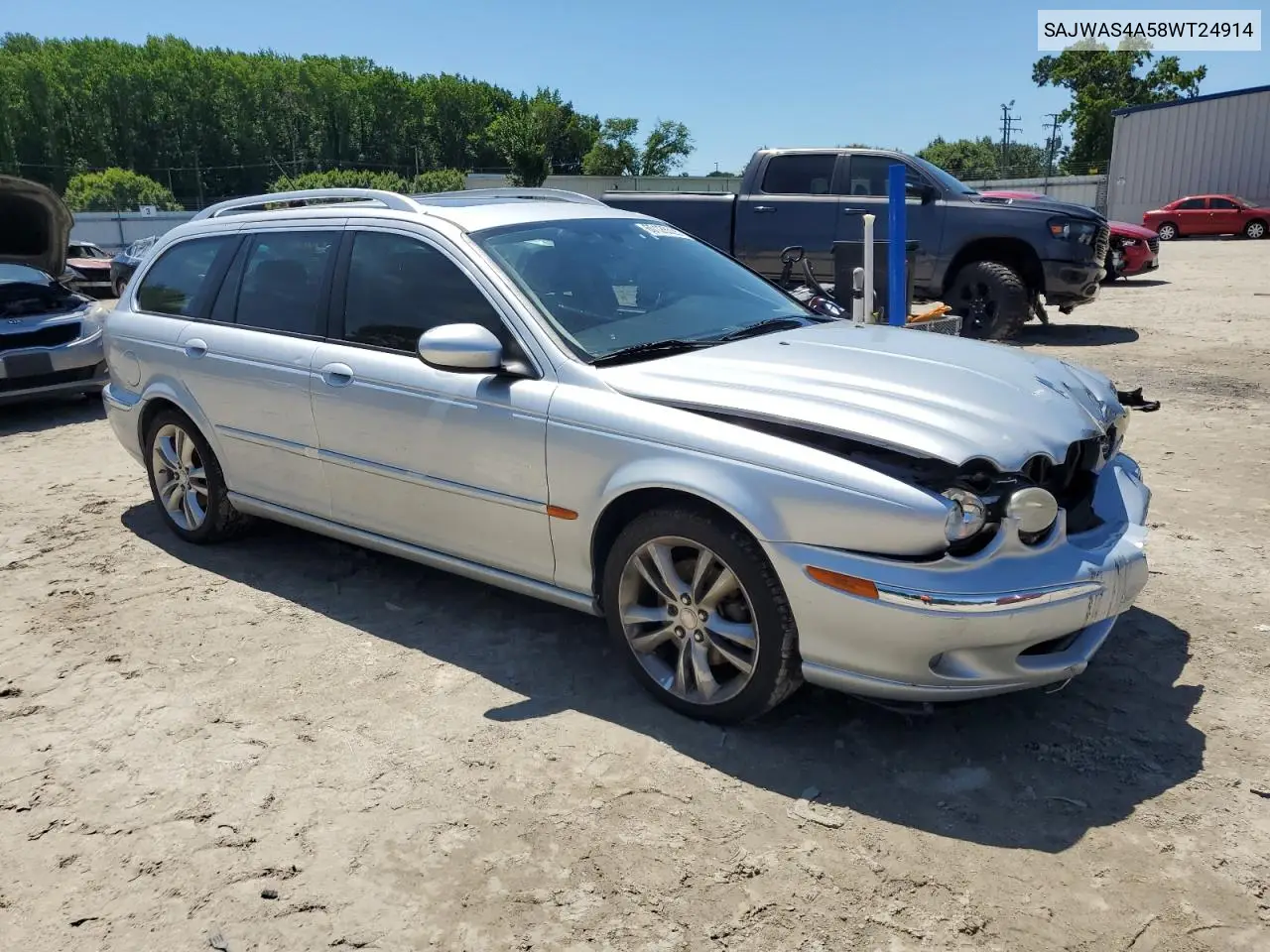 2008 Jaguar X-Type Sport 3.0 VIN: SAJWAS4A58WT24914 Lot: 60126535