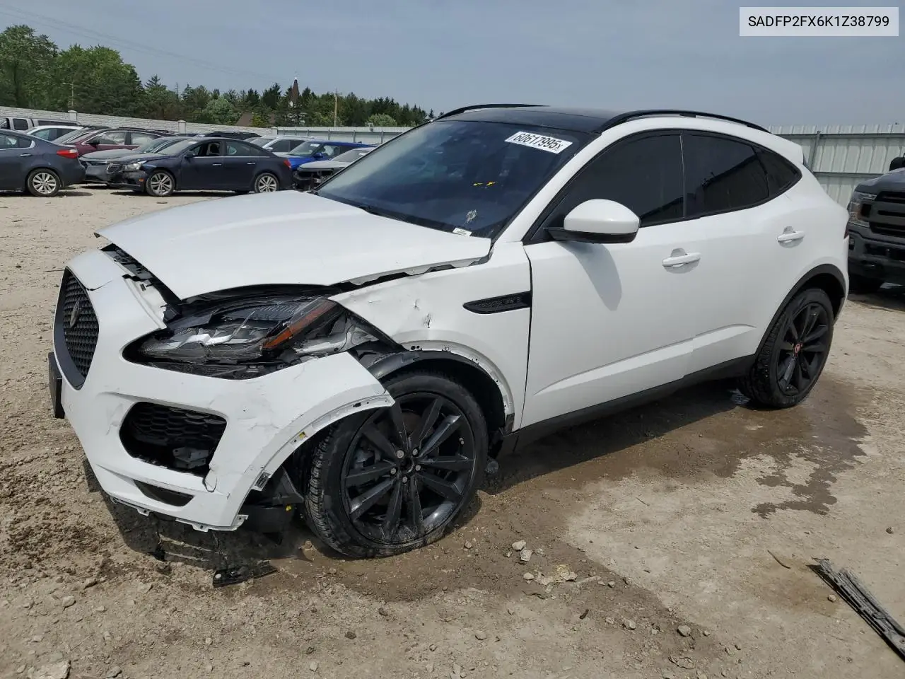 2019 Jaguar E-Pace Se VIN: SADFP2FX6K1Z38799 Lot: 60617995