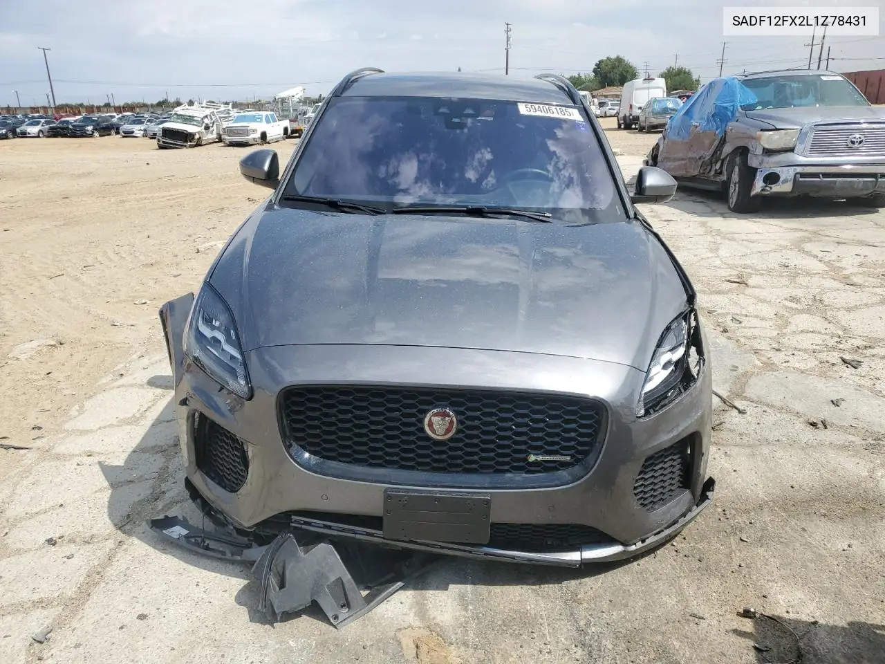 2020 Jaguar E-Pace Checkered Flag VIN: SADF12FX2L1Z78431 Lot: 59406185