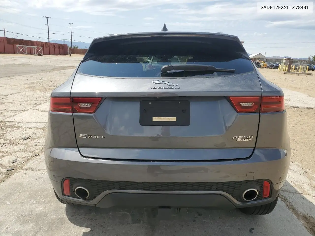 2020 Jaguar E-Pace Checkered Flag VIN: SADF12FX2L1Z78431 Lot: 59406185