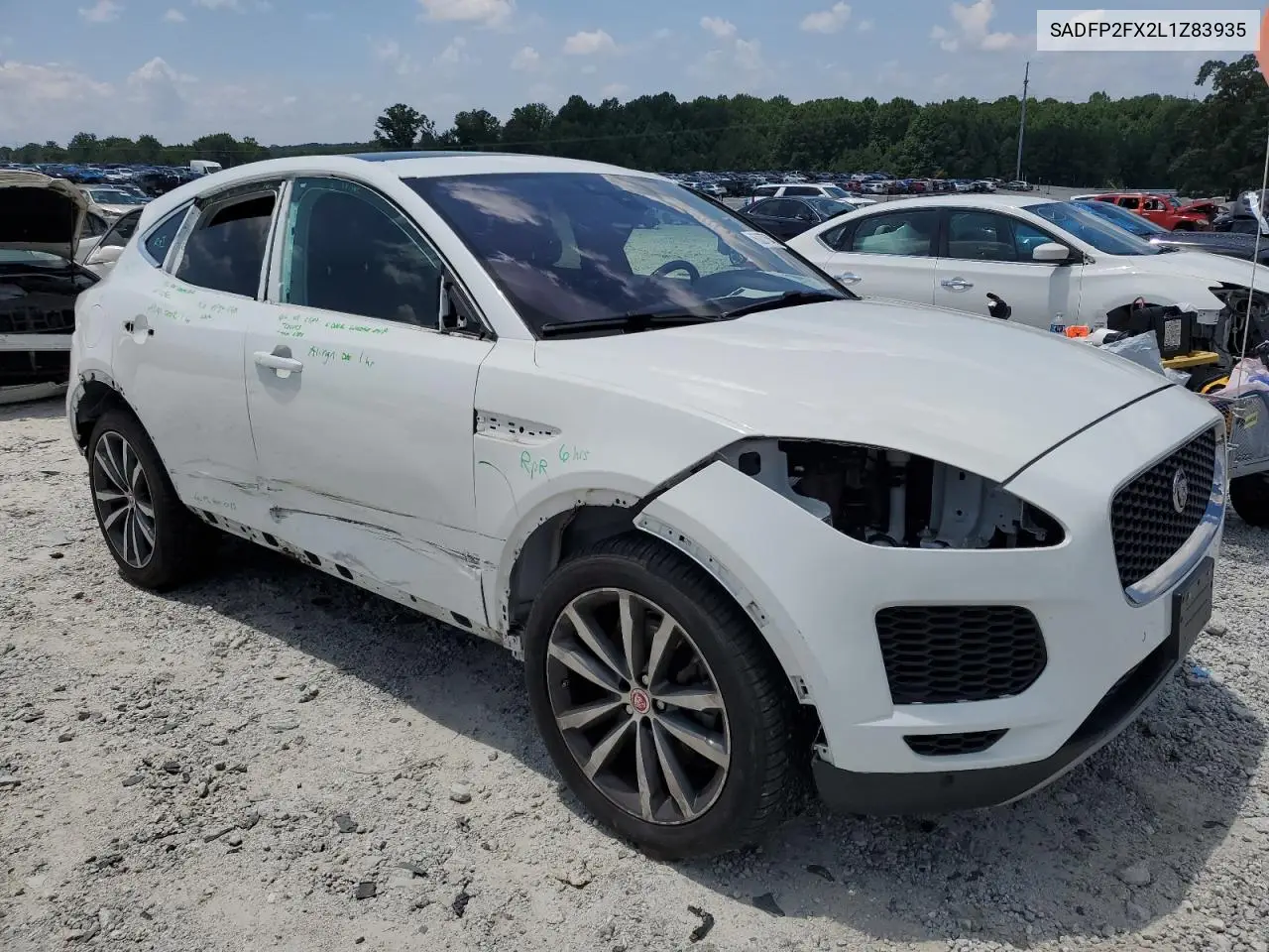 2020 Jaguar E-Pace Se VIN: SADFP2FX2L1Z83935 Lot: 62277545