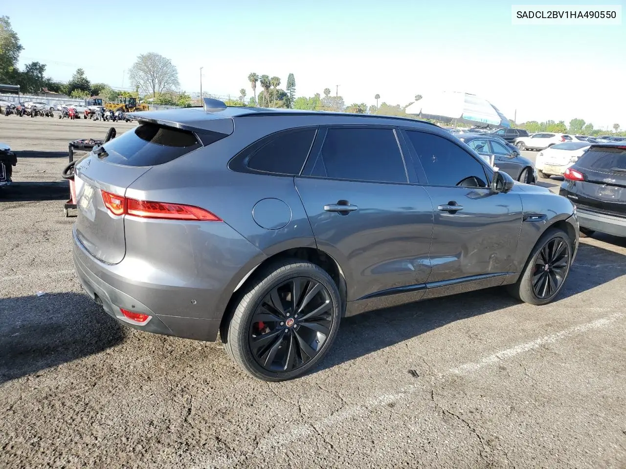 2017 Jaguar F-Pace R - Sport VIN: SADCL2BV1HA490550 Lot: 57291105