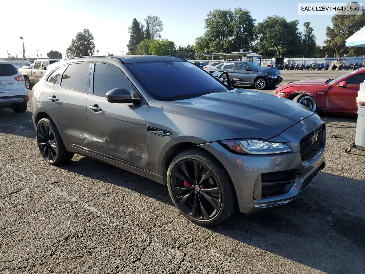 2017 Jaguar F-Pace R - Sport VIN: SADCL2BV1HA490550 Lot: 57291105