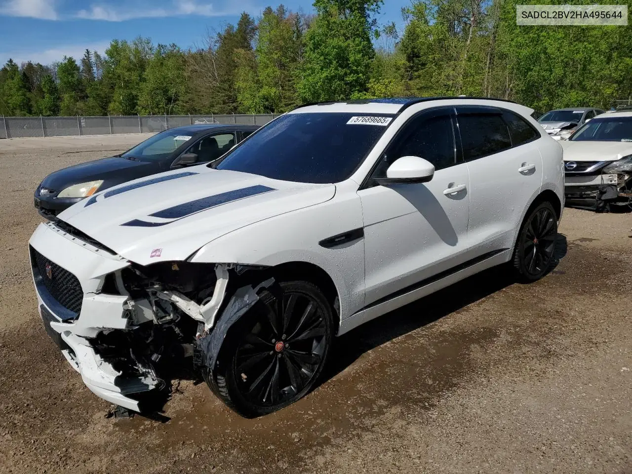 2017 Jaguar F-Pace R - Sport VIN: SADCL2BV2HA495644 Lot: 57689665