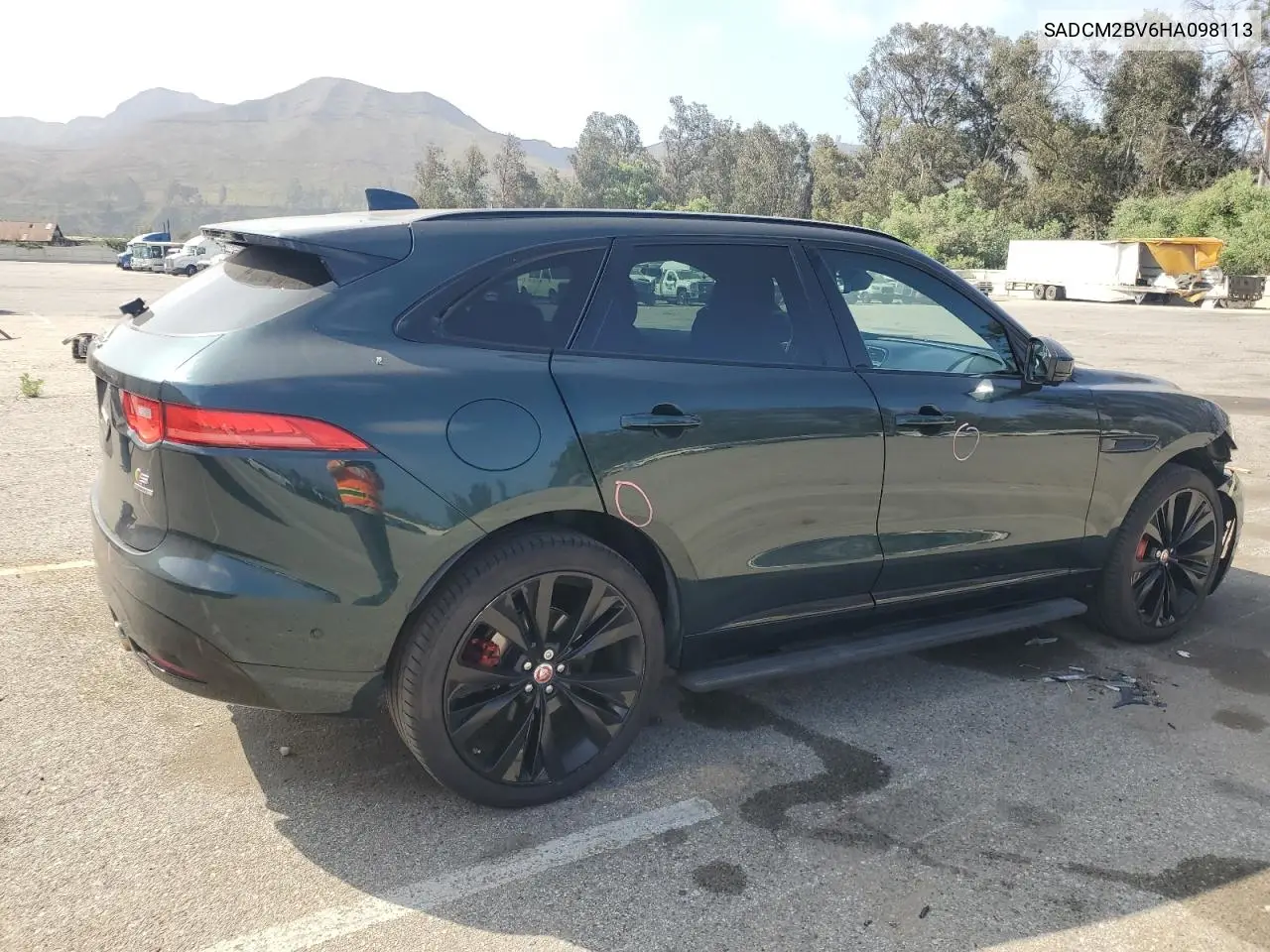 2017 Jaguar F-Pace S VIN: SADCM2BV6HA098113 Lot: 61690495