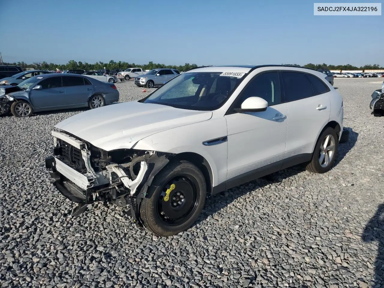 2018 Jaguar F-Pace Premium VIN: SADCJ2FX4JA322196 Lot: 55991655
