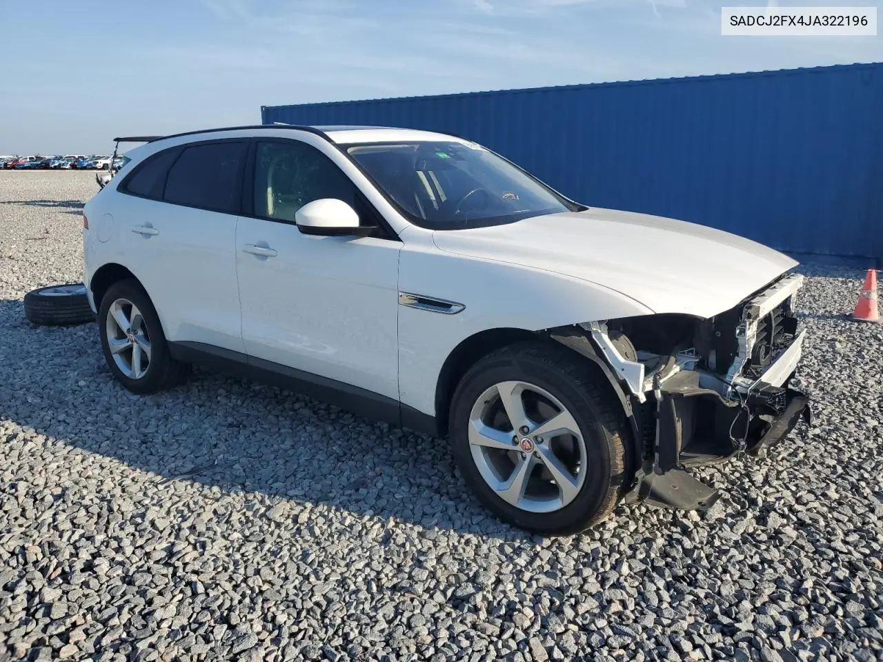 2018 Jaguar F-Pace Premium VIN: SADCJ2FX4JA322196 Lot: 55991655