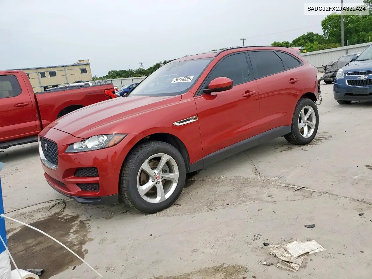 2018 Jaguar F-Pace Premium VIN: SADCJ2FX2JA322424 Lot: 56116835