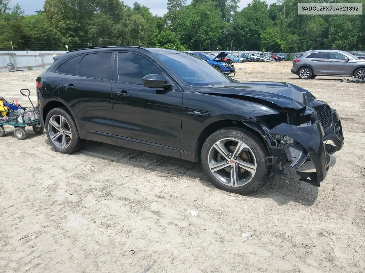 2018 Jaguar F-Pace R - Sport VIN: SADCL2FX7JA321392 Lot: 57532045