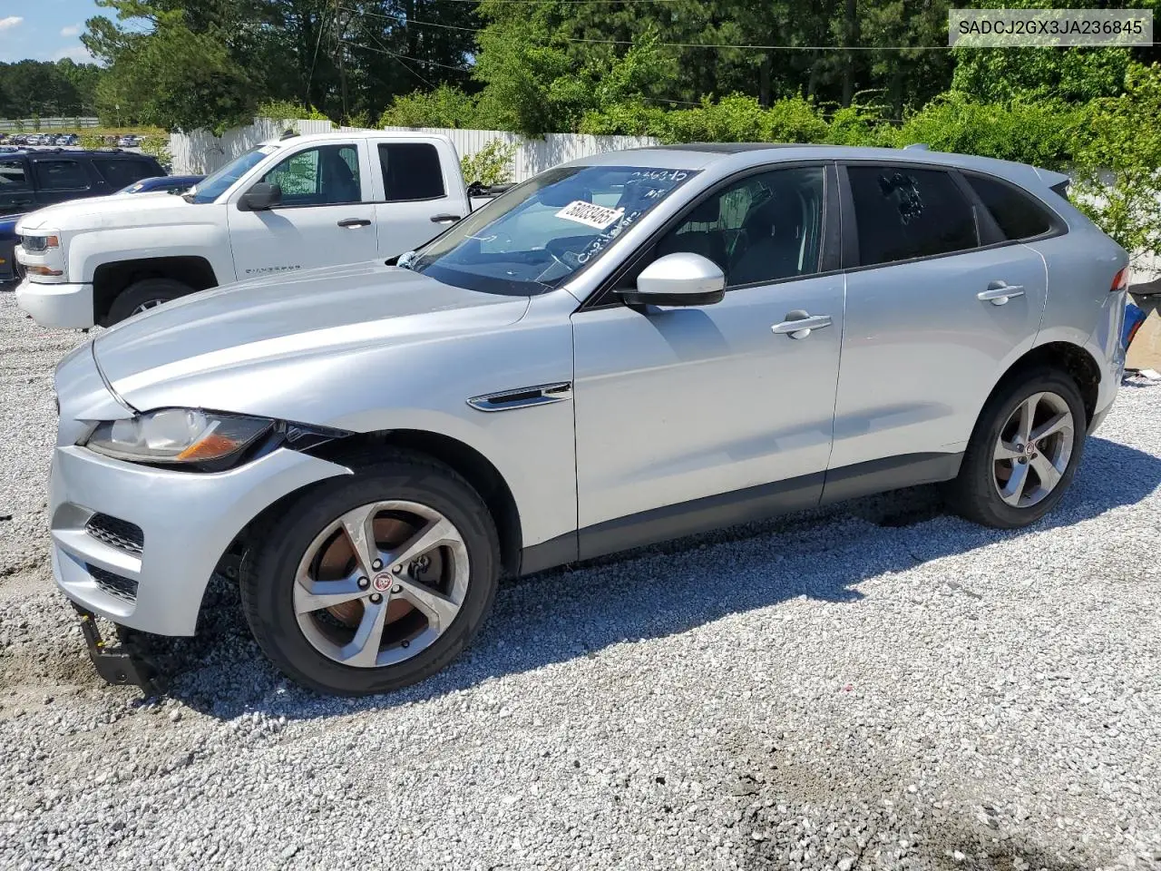 2018 Jaguar F-Pace Premium VIN: SADCJ2GX3JA236845 Lot: 58033465