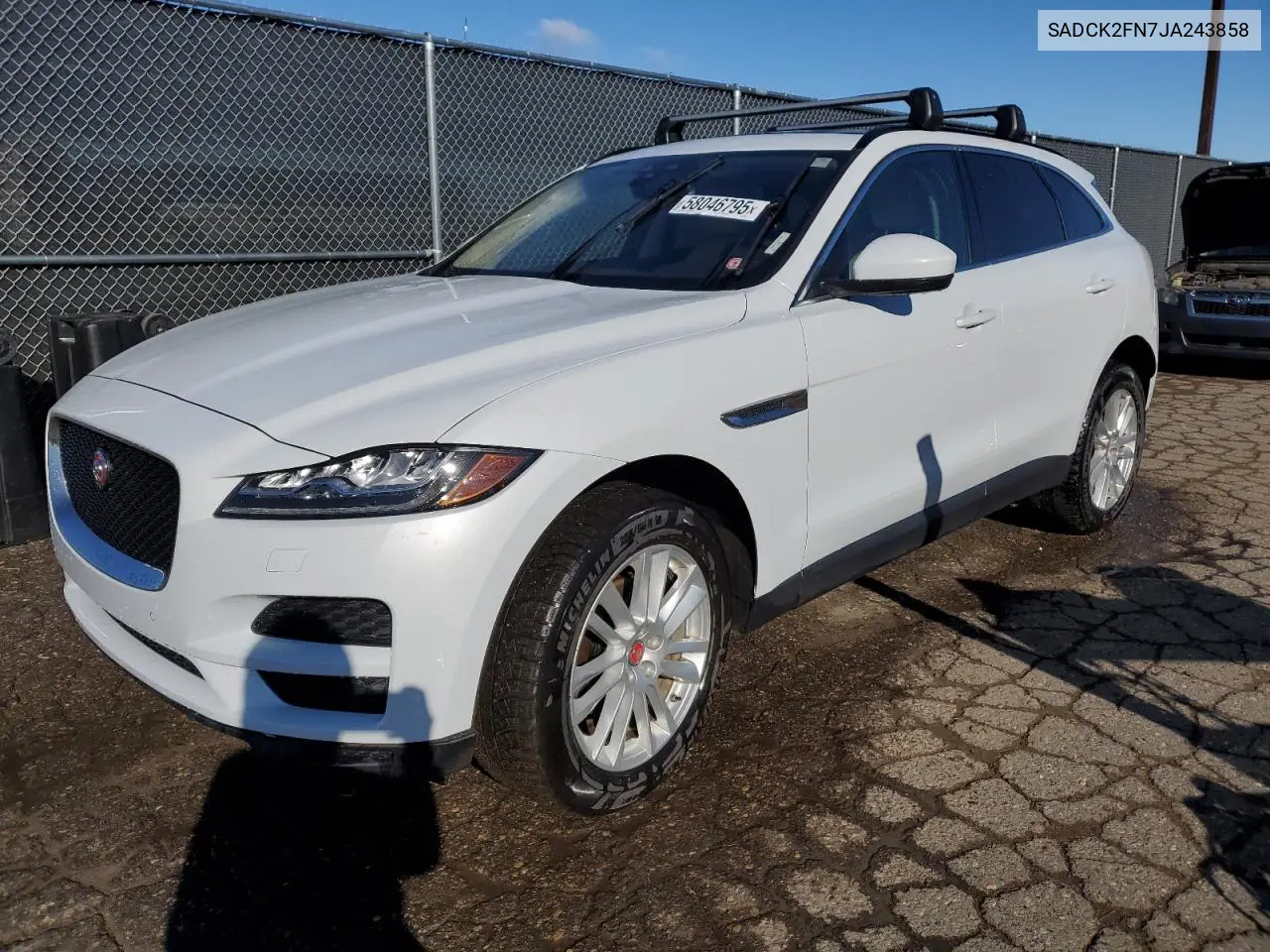 2018 Jaguar F-Pace Prestige VIN: SADCK2FN7JA243858 Lot: 58046795
