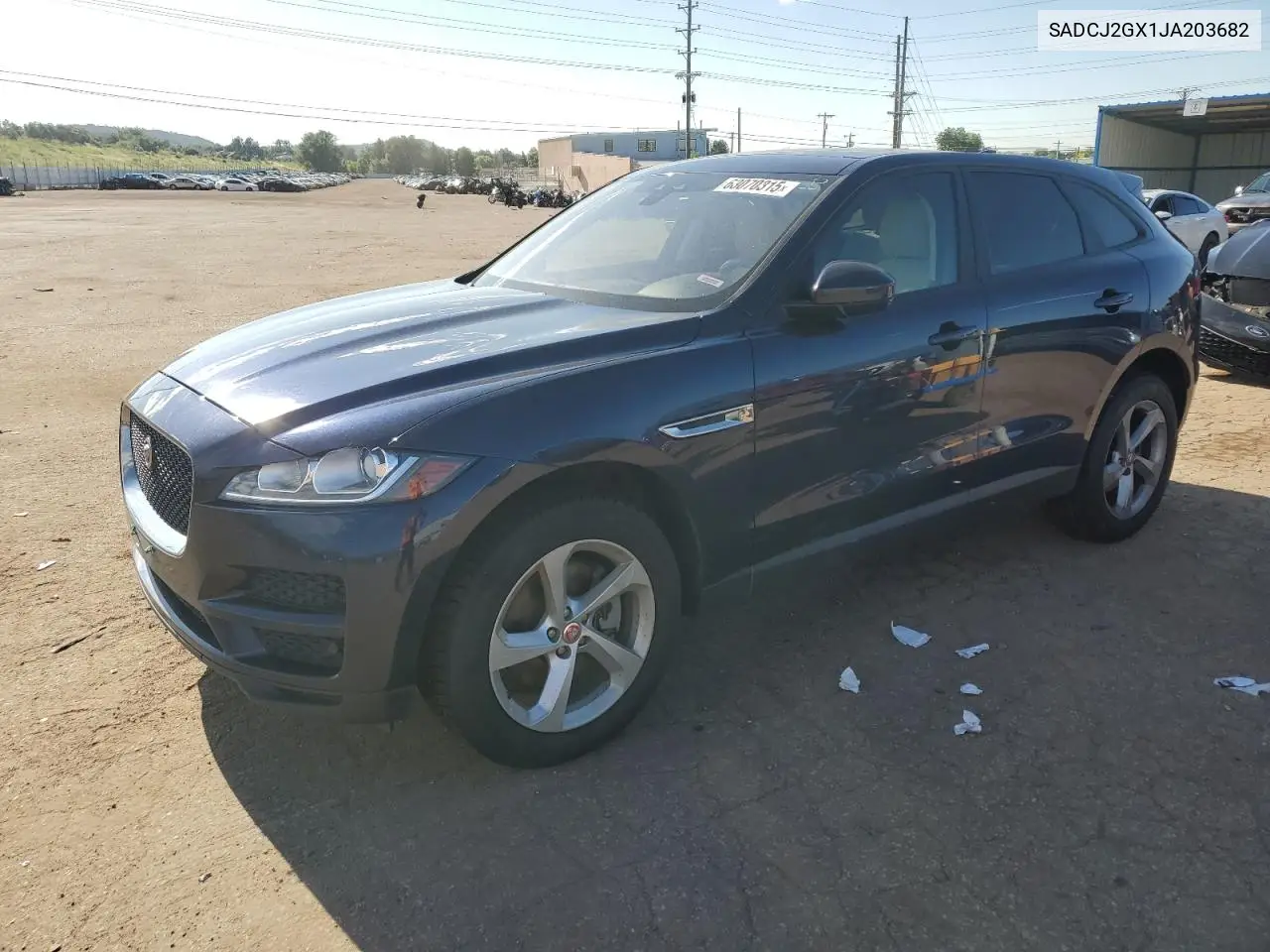 2018 Jaguar F-Pace Premium VIN: SADCJ2GX1JA203682 Lot: 63070315
